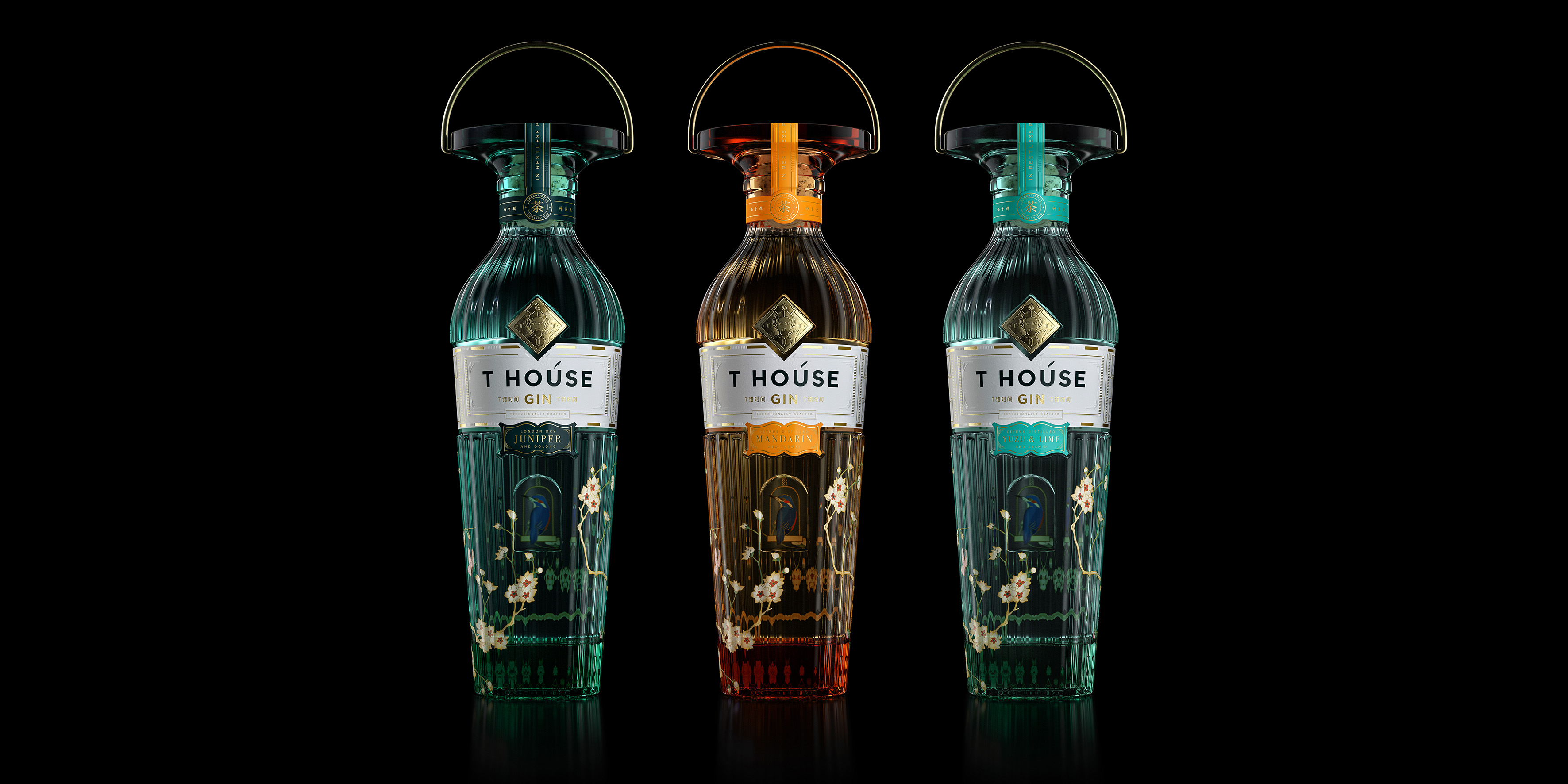 T House Gin，由Intertype Studio設(shè)計(jì)的超級(jí)優(yōu)質(zhì)烈酒